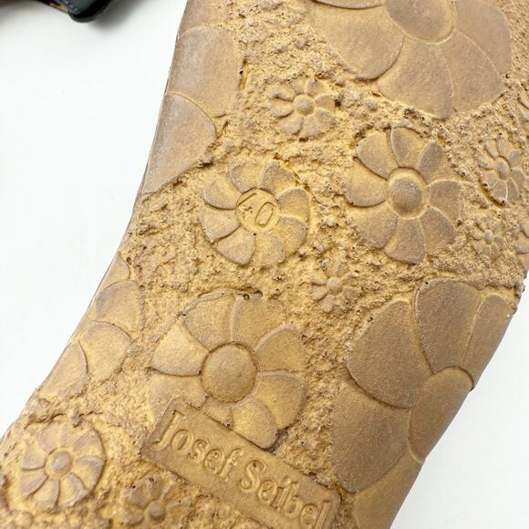 Josef Seibel Womens Rosalie 29 Sandals EU 40 US 9-9.5 Black Leather NWOB - Picture 14 of 14